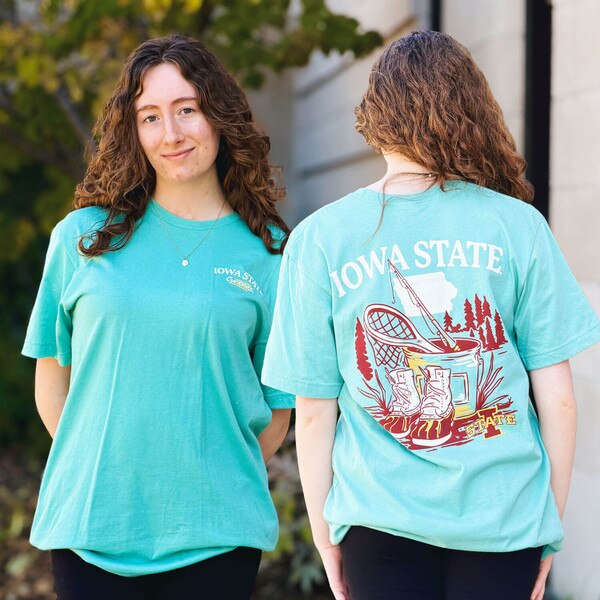 Image One Fishing Sea Moss Short Sleeve T-Shirt front and back
